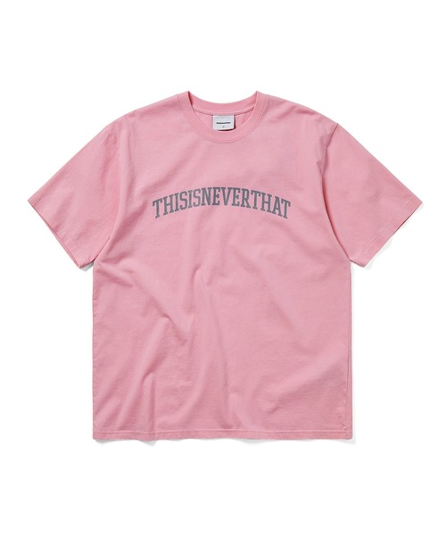 thisisneverthat(ディスイズネバーザット)の「Arch-Logo Tee(Tシャツ/カットソー・メンズ・チャコール/オートミール/ブルー系その他/ピンク/ホワイト・S/M/L/XL)」の5枚目の写真