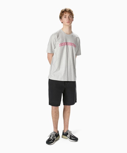 thisisneverthat(ディスイズネバーザット)の「Arch-Logo Tee(Tシャツ/カットソー・メンズ・チャコール/オートミール/ブルー系その他/ピンク/ホワイト・S/M/L/XL)」の14枚目の写真