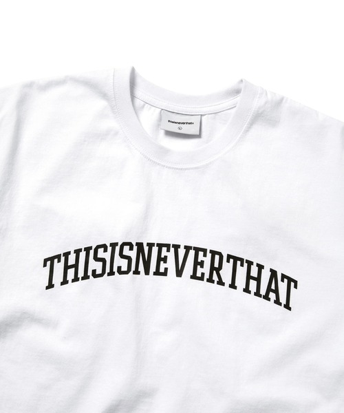 thisisneverthat(ディスイズネバーザット)の「Arch-Logo Tee(Tシャツ/カットソー・メンズ・チャコール/オートミール/ブルー系その他/ピンク/ホワイト・S/M/L/XL)」の6枚目の写真