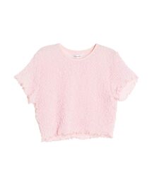 CALNAMUR | SHINY TEXTURE CROPPED PO/シャイニーテクスチャークロップドプルオーバー(Tシャツ/カットソー)
