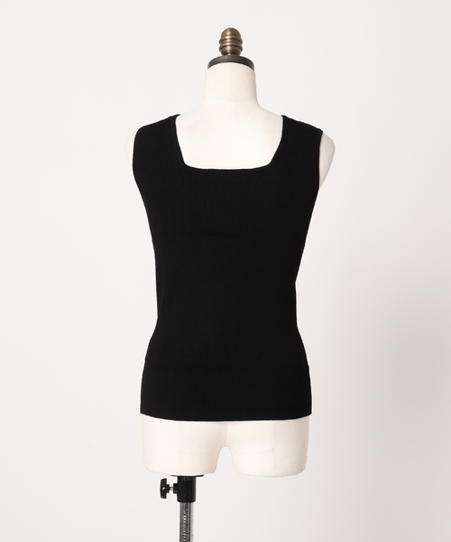 JOURNAL STANDARD relume（ジャーナルスタンダード　レリューム）の「《追加》Vis/Polyスクエアネックリブタンクトップ（タンクトップ・レディース・ホワイト/ブラック/ブラウン/ベージュ系その他・FREE）」の17枚目の写真