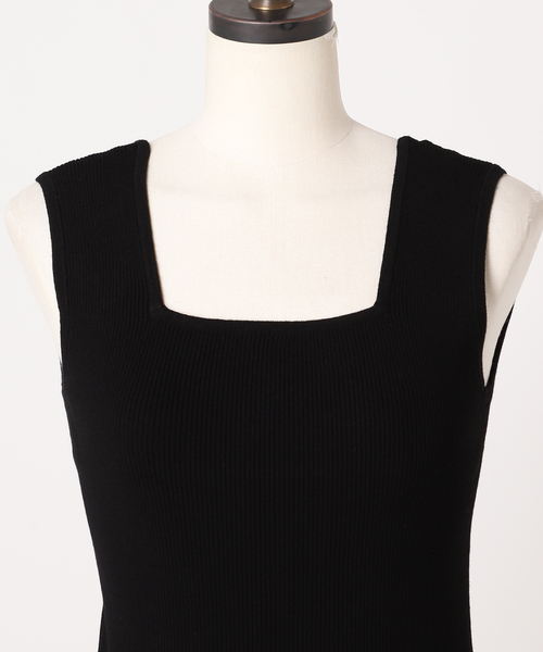 JOURNAL STANDARD relume（ジャーナルスタンダード　レリューム）の「《追加》Vis/Polyスクエアネックリブタンクトップ（タンクトップ・レディース・ホワイト/ブラック/ブラウン/ベージュ系その他・FREE）」の16枚目の写真