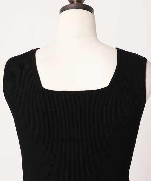 JOURNAL STANDARD relume（ジャーナルスタンダード　レリューム）の「《追加》Vis/Polyスクエアネックリブタンクトップ（タンクトップ・レディース・ホワイト/ブラック/ブラウン/ベージュ系その他・FREE）」の15枚目の写真