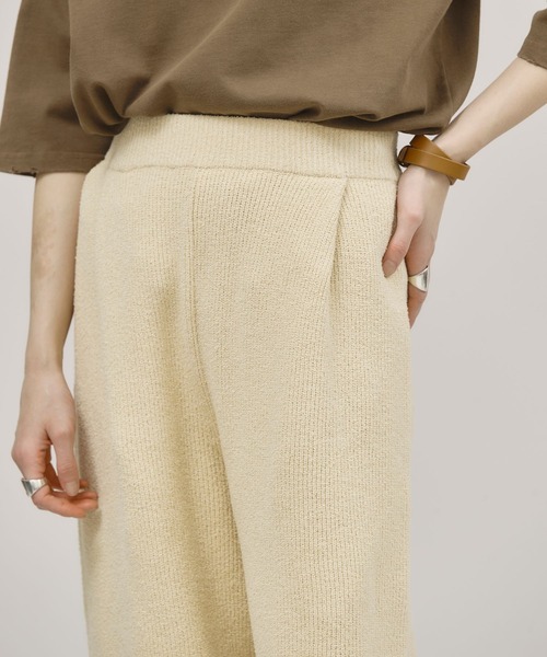 Curensology（カレンソロジー）の「Curensology(カレンソロジー)/ブークレニットパンツ（その他パンツ・レディース・ネイビー/オフホワイト・FREE）」の18枚目の写真