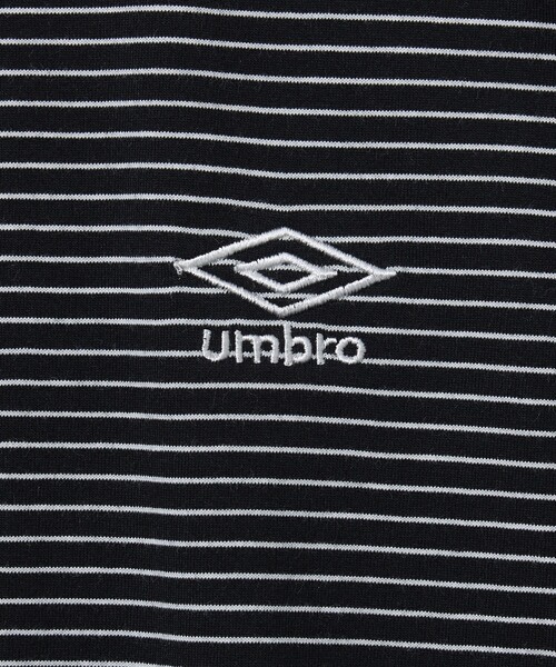 UMBRO（アンブロ）の「UMBRO/アンブロ 別注 UMBRO ボーダークルーネックTシャツ(限定展開)(UNISEX)（Tシャツ/カットソー・メンズ・ブラック/チャコールグレー・MEDIUM/LARGE）」の13枚目の写真