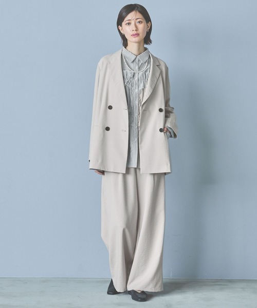 LAKOLE(ラコレ)の「ストライプフリルシャツ / 292594(シャツ/ブラウス・レディース・イエロー/グレー/ピンク/サックスブルー・LARGE/MEDIUM)」の11枚目の写真