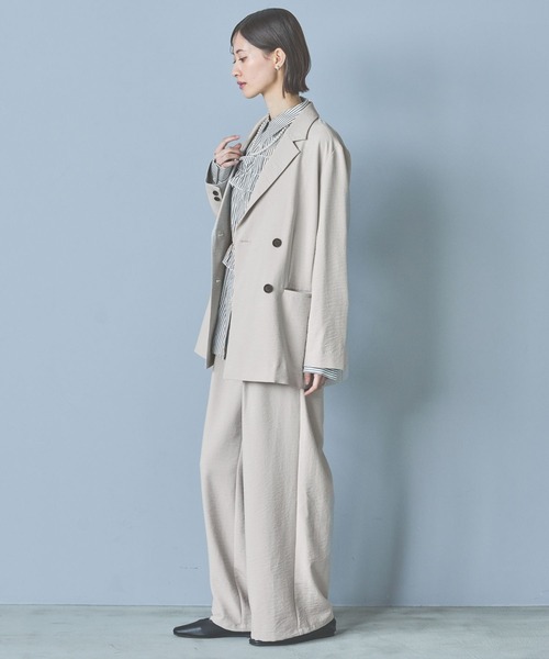 LAKOLE(ラコレ)の「ストライプフリルシャツ / 292594(シャツ/ブラウス・レディース・イエロー/グレー/ピンク/サックスブルー・LARGE/MEDIUM)」の15枚目の写真