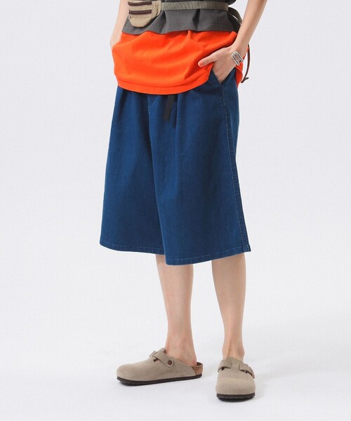 Gramicci(グラミチ)の「【別注】Gramicci / バギー ショーツ(デニムパンツ・レディース・ネイビー系/ブラック系/ブルー系・ONE SIZE)」の3枚目の写真