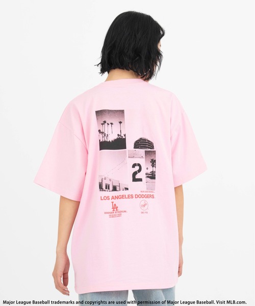 tシャツ 「平野莉玖コラボ」「MLB」photoTシャツ レディース メンズ 平野莉玖コラボ】【MLB】photoTシャツ（Tシャツ/カットソー