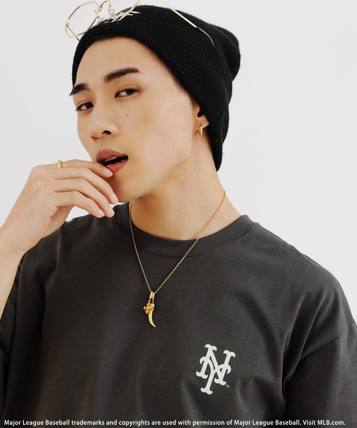 BACK TO THE FIELD(バック トゥー ザ フィールド)の「【平野莉玖コラボ】【MLB】photoTシャツ(Tシャツ/カットソー・レディース・ピンク/ホワイト/ブラック・FREE)」の5枚目の写真