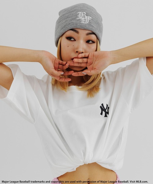 BACK TO THE FIELD(バック トゥー ザ フィールド)の「【平野莉玖コラボ】【MLB】photoTシャツ(Tシャツ/カットソー・レディース・ピンク/ホワイト/ブラック・FREE)」の15枚目の写真