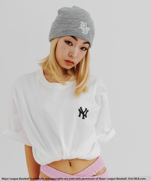 BACK TO THE FIELD(バック トゥー ザ フィールド)の「【平野莉玖コラボ】【MLB】photoTシャツ(Tシャツ/カットソー・レディース・ピンク/ホワイト/ブラック・FREE)」の14枚目の写真