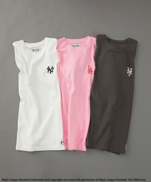 tシャツ 「平野莉玖コラボ」「MLB」photoTシャツ レディース メンズ 平野莉玖コラボ】【MLB】photoTシャツ（Tシャツ/カットソー