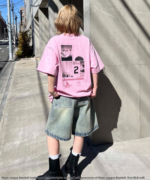 平野莉玖コラボ】【MLB】photoTシャツ（Tシャツ/カットソー）｜BACK TO