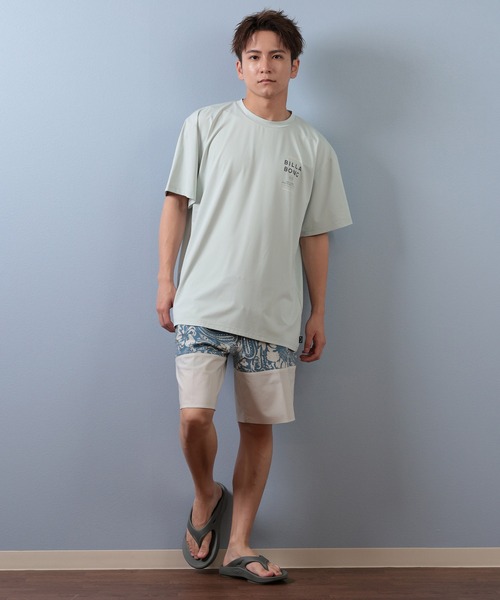 BILLABONG(ビラボン)の「BILLABONG/ビラボン ラッシュガード/水陸両用/ユーティリティー 半袖Tシャツ BF01A-854(ラッシュガード・メンズ・ライトグレー/オフホワイト/ブラック・XL/L/M)」の12枚目の写真