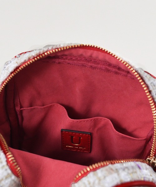 U（ユー）の「ムルティ ポッシュ ツイードショルダーバッグ（ショルダーバッグ・レディース・アイボリー/ピンク系その他/ゴールド系その他・FREE）」の11枚目の写真