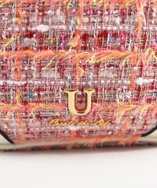 U（ユー）の「ムルティ ポッシュ ツイードショルダーバッグ（ショルダーバッグ・レディース・アイボリー/ピンク系その他/ゴールド系その他・FREE）」の17枚目の写真