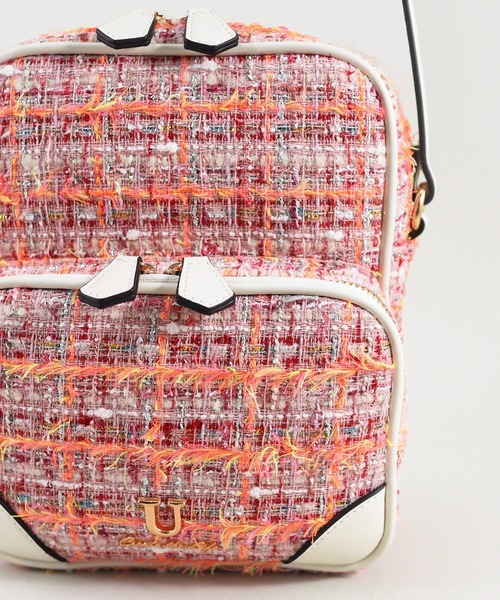 U（ユー）の「ムルティ ポッシュ ツイードショルダーバッグ（ショルダーバッグ・レディース・アイボリー/ピンク系その他/ゴールド系その他・FREE）」の15枚目の写真