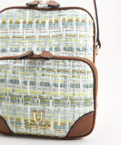 U（ユー）の「ムルティ ポッシュ ツイードショルダーバッグ（ショルダーバッグ・レディース・アイボリー/ピンク系その他/ゴールド系その他・FREE）」の22枚目の写真