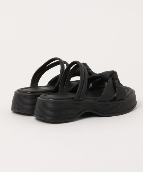 shoes365(シューズスリーシックスファイヴ)の「【shoes 365】リボンデザインダブルストラップ厚底サンダル (SS)(サンダル・レディース・ベージュ/オフホワイト/ブラック・22.5cm/23.0cm/23.5cm/24.0cm/24.5cm/25.0cm)」の10枚目の写真
