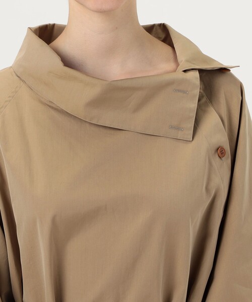 HAVERSACK（ハバーザック）の「HAVERSACK コットンサテンドレス（ワンピース・レディース・ベージュ・1）」の5枚目の写真