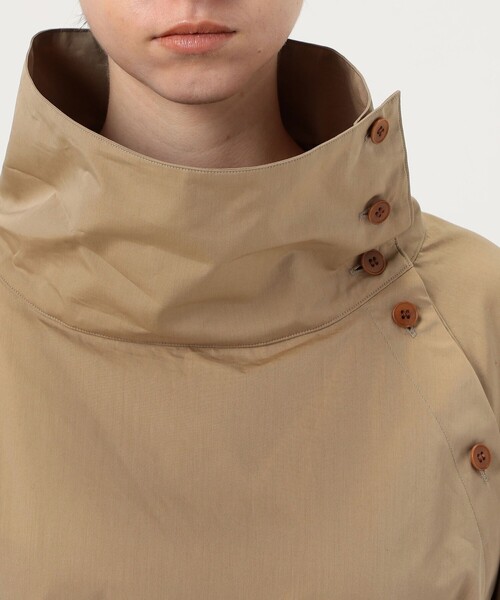 HAVERSACK（ハバーザック）の「HAVERSACK コットンサテンドレス（ワンピース・レディース・ベージュ・1）」の6枚目の写真