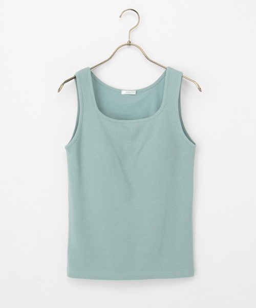 Honeys（ハニーズ）の「【ＵＶカット・吸水速乾】カップ付スクエアタンクトップ（タンクトップ・レディース・モカ/サックスブルー/ブラック/オフホワイト/ベージュ系その他・L/LL/M/S）」の17枚目の写真