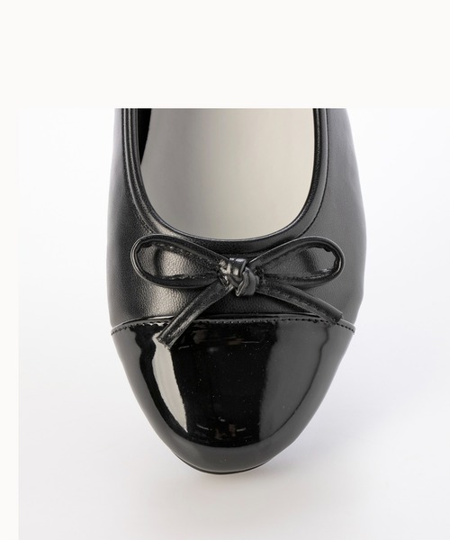 Fin（フィン）の「トゥキャップバレエシューズ【低反発スポンジ入り】（バレエシューズ・レディース・ブラック/ベージュ/ネイビー・25cm/24.5cm/24cm/23.5cm/23cm/22.5cm）」の11枚目の写真