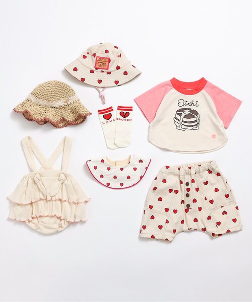 BREEZE（ブリーズ）の「【Bpop】総柄ベビーアウトドアハット（ハット・キッズ・アイボリー/ブルー・46/48）」の9枚目の写真