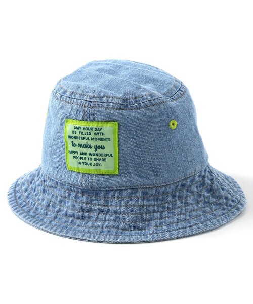 BREEZE（ブリーズ）の「【Bpop】総柄ベビーアウトドアハット（ハット・キッズ・アイボリー/ブルー・46/48）」の10枚目の写真