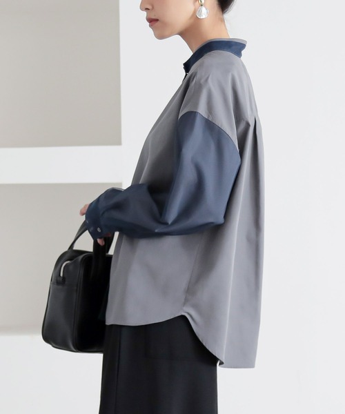 n'OrLABEL（ノアールレーベル）の「『チュールレイヤードブラウス』（シャツ/ブラウス・レディース・グレー/ライトグリーン/ネイビー・2/1）」の21枚目の写真