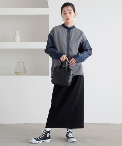 n'OrLABEL（ノアールレーベル）の「『チュールレイヤードブラウス』（シャツ/ブラウス・レディース・グレー/ライトグリーン/ネイビー・2/1）」の10枚目の写真