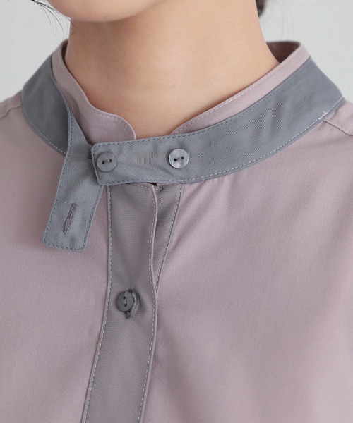 n'OrLABEL（ノアールレーベル）の「『チュールレイヤードブラウス』（シャツ/ブラウス・レディース・グレー/ライトグリーン/ネイビー・2/1）」の18枚目の写真