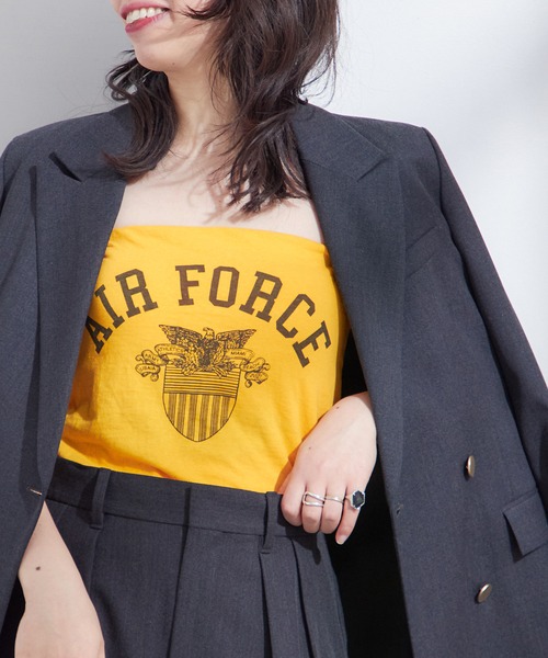 INSCRIRE /アンスクリア】Print Tube Top：チューブトップ INSCRIRE