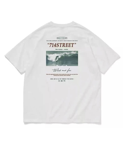 フランス発 Sandro シンプルなこだわりのレザーロゴ付き Tシャツ maido-selection_346-003