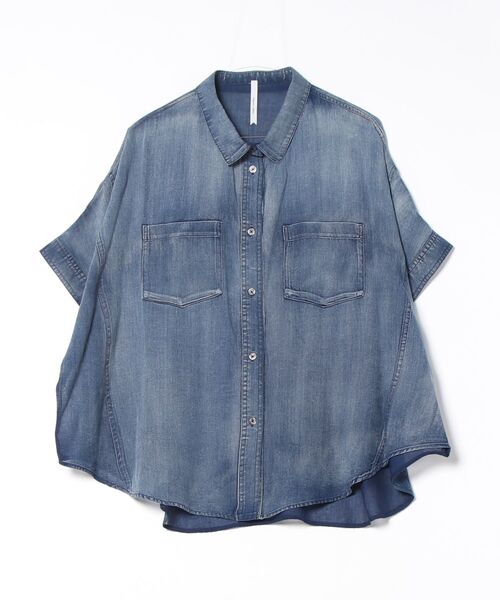 Dignite Collier シアーデニムワイドシャツ（シャツ/ブラウス 