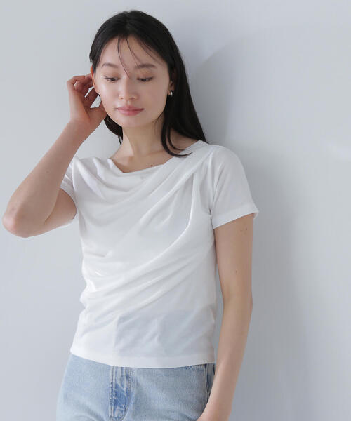 セール】◇ドレープデザイントップス（Tシャツ/カットソー