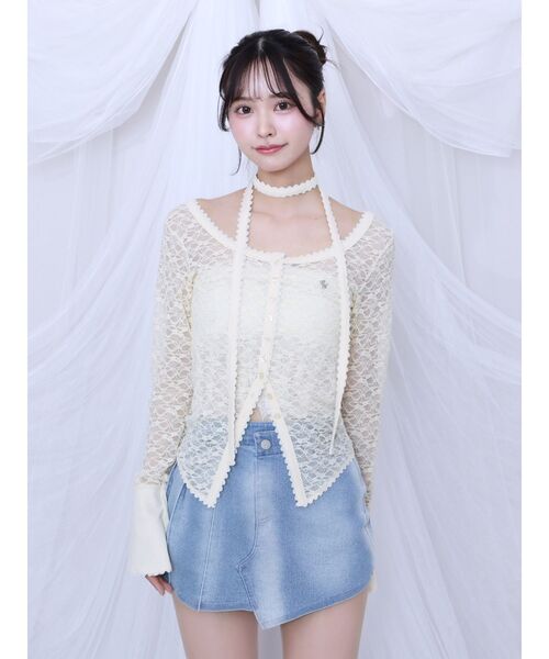 EATME(イートミー)の「アシンメトリープリーツミニデニムスカート(デニムスカート・レディース・ブラック/ライトブルー・SMALL/MEDIUM)」の19枚目の写真