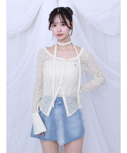 EATME(イートミー)の「アシンメトリープリーツミニデニムスカート(デニムスカート・レディース・ブラック/ライトブルー・SMALL/MEDIUM)」の20枚目の写真