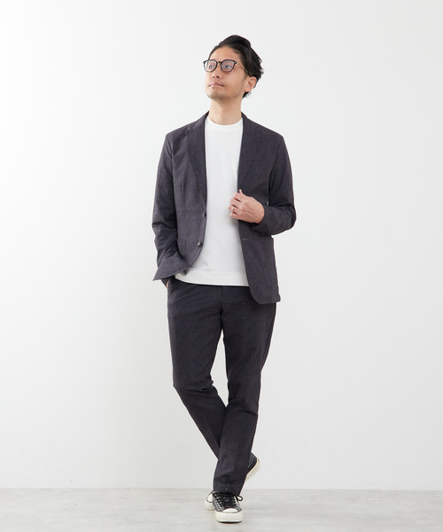 いっくん MEN'S MELROSE サマージャケット ネイビー MEN'S MELROSE｜トラベストブッチャーコンフォートジャケット