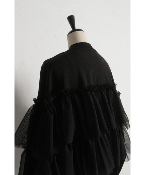 チュールフリルブルゾン（シャツ/ブラウス）｜&. NOSTALGIA（アンド