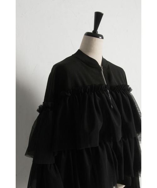 チュールフリルブルゾン（シャツ/ブラウス）｜&. NOSTALGIA（アンド
