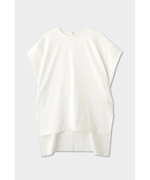 美品✨ルフィル 23ss 2WAYツイルブラウス 半袖 洗える 白 クルー