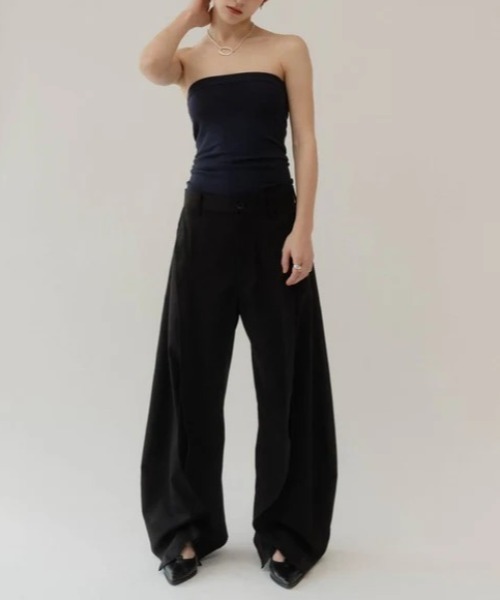 Knuth Marf（クヌースマーフ）の「Knuth Marf slit deformed pants（その他パンツ・レディース・ベージュ/ブラック/ダークグレー・SMALL/MEDIUM）」の15枚目の写真