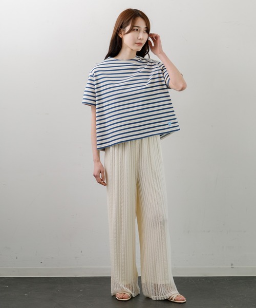 ORCIVAL - ORCIVAL  レースアップカットソー セール】ORCIVAL CREW NECK S/S P.O.（Tシャツ/カットソー