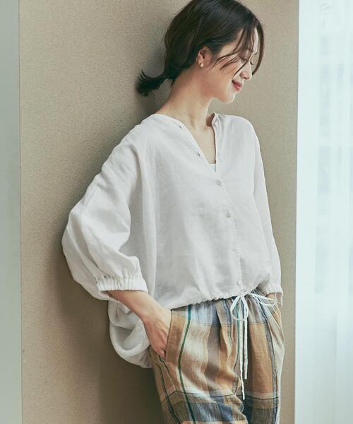 セール】リネンドロストドルマンブラウス（シャツ/ブラウス