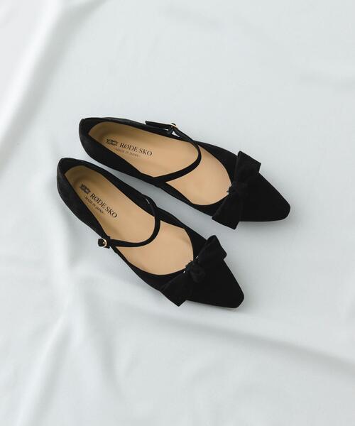 RODE SKO(ロデスコ)の「『WEB/一部店舗限定カラー』『MADE IN JAPAN』マルチWAYリボンパンプス(パンプス・レディース・ホワイト系その他/ブラック/ピンクベージュ/グレー・36/37/38)」の9枚目の写真