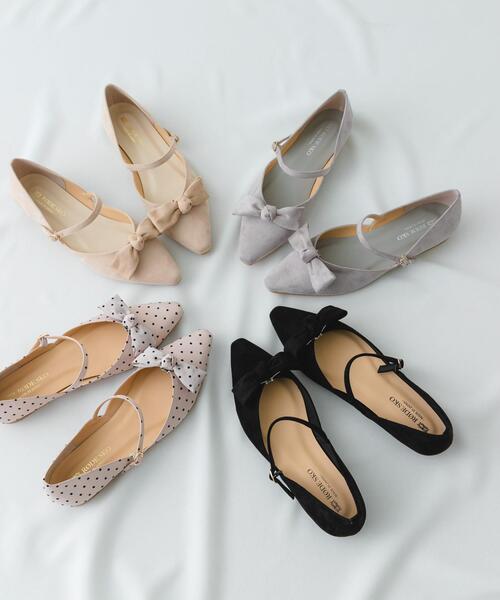 RODE SKO(ロデスコ)の「『WEB/一部店舗限定カラー』『MADE IN JAPAN』マルチWAYリボンパンプス(パンプス・レディース・ホワイト系その他/ブラック/ピンクベージュ/グレー・36/37/38)」の15枚目の写真