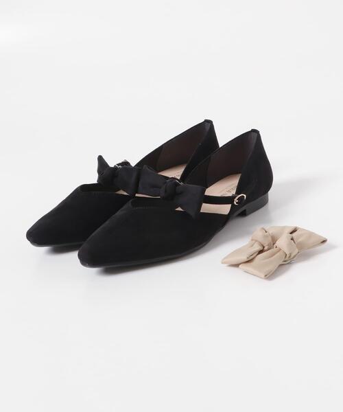 RODE SKO(ロデスコ)の「『WEB/一部店舗限定カラー』『MADE IN JAPAN』マルチWAYリボンパンプス(パンプス・レディース・ホワイト系その他/ブラック/ピンクベージュ/グレー・36/37/38)」の16枚目の写真