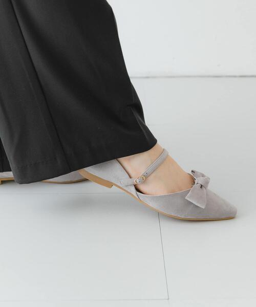 RODE SKO(ロデスコ)の「『WEB/一部店舗限定カラー』『MADE IN JAPAN』マルチWAYリボンパンプス(パンプス・レディース・ホワイト系その他/ブラック/ピンクベージュ/グレー・36/37/38)」の5枚目の写真